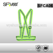 2015 High Visibility Safety Vest bracelet élastique à haute visibilité